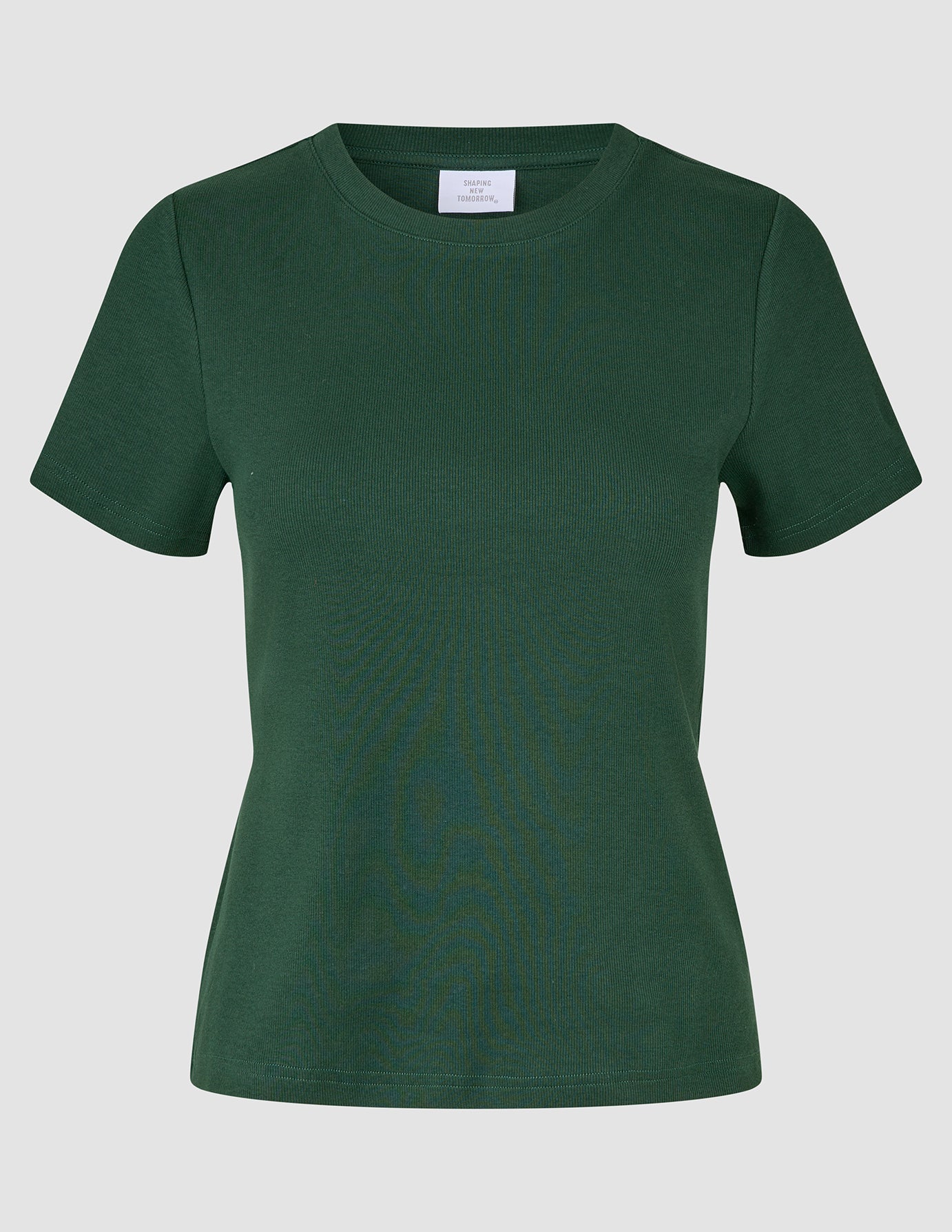 Women Rib T-shirt Evergreen